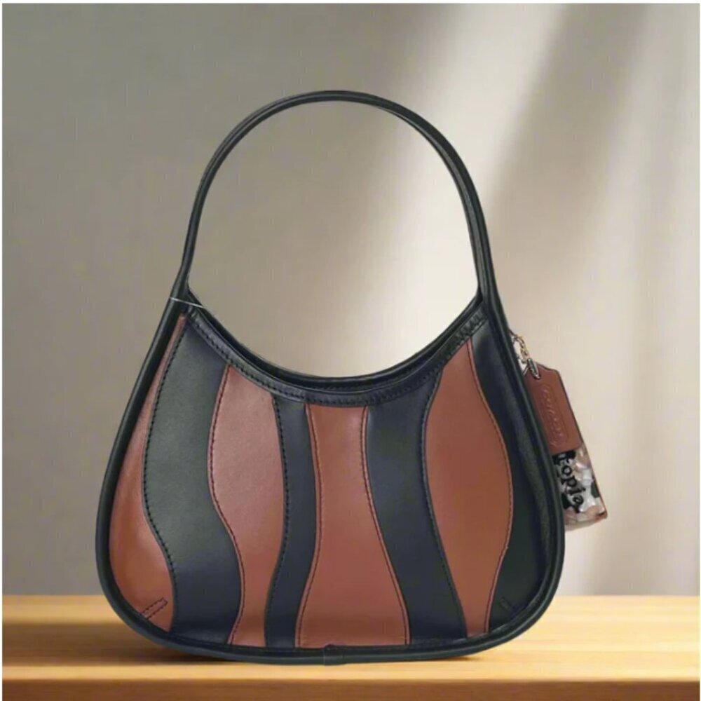 Coach Coachtopia Ergo Wavy Stripe Bag | Brown Black CQ004